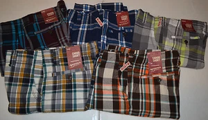Arizona  Boys Plaid Cargo Shorts Various Sizes from  Reg 6-20Husky  NWT  - Picture 1 of 7