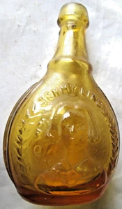 VINTAGE YELLOW WHEATON JENNY LIND THE SWEDISH NIGHTINGALE MINIATURE CORK TOP - Picture 1 of 3