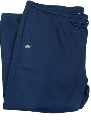 Lacoste Sport Mens Big Tall Fleece Sweat Pants Sweatpants Navy Blue 5XLB - Image 1 of 4