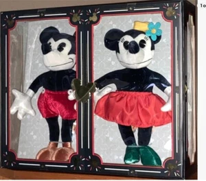 13” Retro 1923 Mickey and Minnie Mouse Collectible Plush Dolls Limited Release - Picture 1 of 11