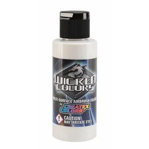 Createx Wicked Colors W301 Pearl White 2oz. water-based universal airbrush paint - Picture 1 of 3