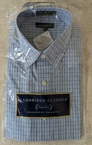 Cambridge Classic 16 32/33  Light Blue Wrinkle Free, New, Free Shipping - Picture 1 of 6