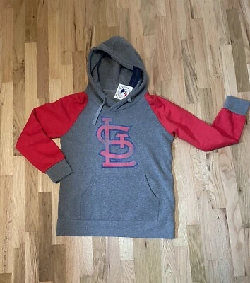 Sudadera pulóver con capucha para mujer de los Cardenales de San Luis talla grande con licencia MLB Foto 1 de 4
