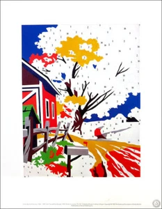 ANDY WARHOL Do It Yourself Landscape Official 1989 Authorized Litho Print - Bild 1 von 2