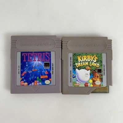 Lote 2 Cartuchos Nintendo Game Boy Tetris & Kirby's Dream Land Solo Hechos en Japón Foto 1 de 4