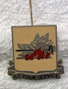 Original: WW2 STERLING 255th Quartermaster Bn DI / DUI / crest PB 72025 - Picture 1 of 2
