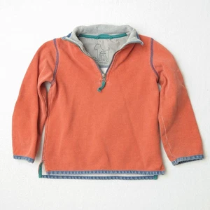 Mini Boden Pullover Sudadera Niño 4-5 Años Naranja 1/4 Cremallera - Imagen 1 de 6