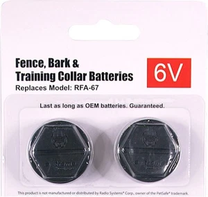 6 Volt Replacement Battery for Dog Shock Collar Compatible with 2 PACK - Picture 1 of 2