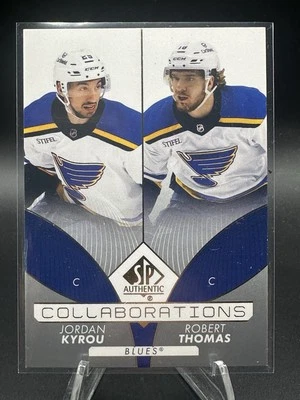 2022-23 SP Authentic Collaborations Jordan Kyrou Robert Thomas #C-22 - Image 1 of 2