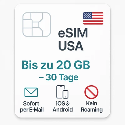 eSIM USA - Mobile Data digitale e SIM United States -24h Ex Vereinigte Staaten - Image 1 of 4