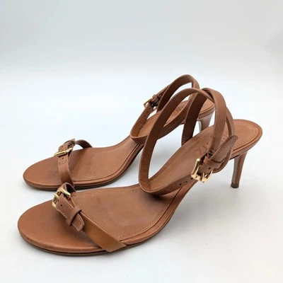 Sandalias de tacón de aguja Schutz Aurora con hebilla para mujer marrón talla US7.5B EU38 Foto 1 de 4