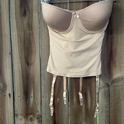 Ampulheta VA BIEN conversível sem alças PUSH UP ligas BUSTIER 36D nova com etiquetas - Imagem 1 de 4