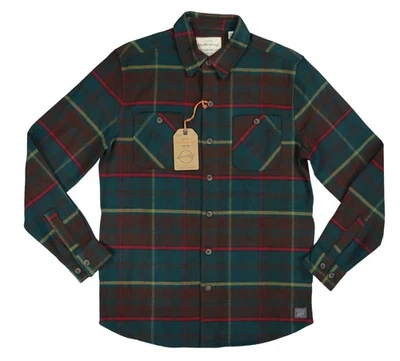 Weatherproof Vintage Plaid Flannel Men's Shirt Jacket Shacket NWT Forest Biome - Image 1 of 4