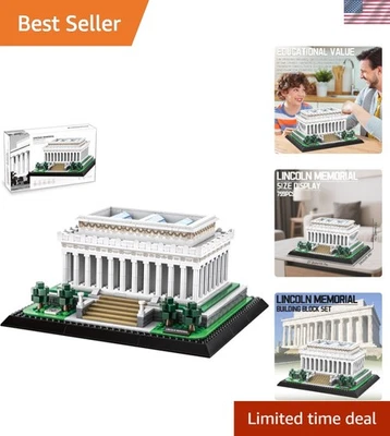 历史林肯纪念建筑套装 - 979 件套收藏家理想礼物 — 第 1/4 张图片