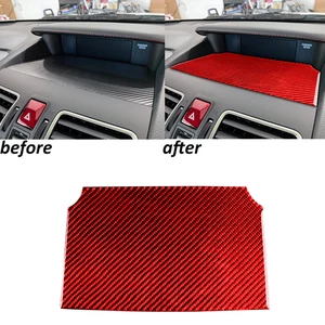 Cubierta de panel base de pantalla de consola de fibra de carbono roja para Subaru WRX STI 15-21 - Imagen 1 de 16
