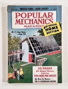 1957 Oct POPULAR MECHANICS hobby boating ANTARCTICA BASE Moderne home plans &c - Picture 1 of 7