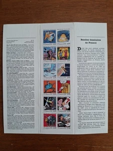 La Communication - Comic Strips of France 1988 - Booklet Strip of 12 Stamps - Foto 1 di 2