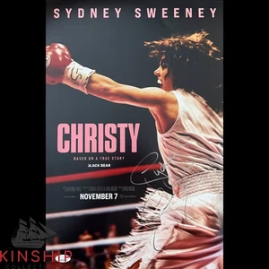 Sydney Sweeney foto firmata 12x18 a colori JSA COA Christy attrice boxe B2159 - Foto 1 di 3
