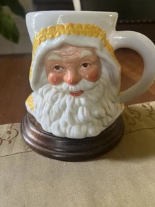 VINTAGE 1991 MÖGLICHER TRAUM GELBER KRANZ WEIHNACHTSMANN TASSE NEU - Bild 1 von 4