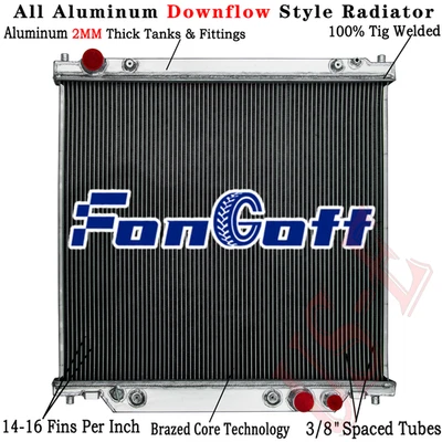 Aluminum Radiator For 1999-2005 Ford F-250 F350 F450 Super Duty 6.8L 7.3L V8 V10 Foto 1 de 4