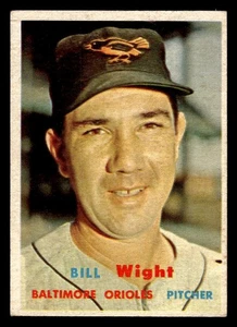 1957 Topps #340 Bill Wight - EX-EXMT *TedsCardShack* - Bild 1 von 2