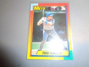 1990 Topps Traded Rookie RC #44T Todd Hundley New York Mets Baseballkarte - Bild 1 von 2