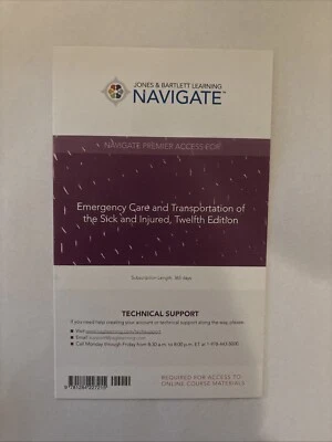 12E Emergency Care & Transportation of the Sick & Injured Premier Access Codes - Imagem 1 de 3