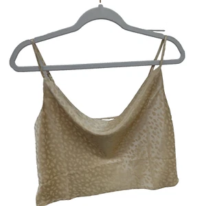 Forever 21 bauchfreies Oberteil Damen klein gold Leopard Party Schwesternschaft adrett Y2K Club Bar - Bild 1 von 8