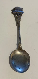 Vintage Greece Athens souvenir spoon silver Acropolis Pathenon - Picture 1 of 4