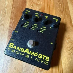 Getestet Tech 21 SansAmp GT2 Vorverstärker Overdrive Pedal Made in USA Gitarreneffekte - Bild 1 von 2