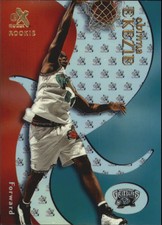1999-00 E-X Vancouver Grizzlies Basketball Card #83 Obinna Ekezie Rookie /3499