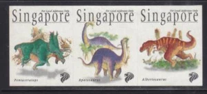 SINGAPORE 1998 DINOSAURS ATM STAMPS COMP. SET OF 3 STAMPS SC#831-833 IN MINT MNH - Picture 1 of 3