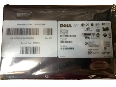 Dell CD72LWE PowerVault 100T SCSI DAT 72 External Tape Drive - Image 1 of 3