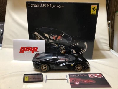 FERRARI  BLACK PROTOTYPE 330 P4  BERLINETTA 1967 1/18 G1804110 DIECAST GMP READ - Image 1 of 4