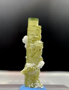 Raro Muestra Cristal Decorativo Turmalina Verde Limón 5.80g Pakistán - Imagen 1 de 5