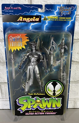 Figura de acción McFarlane Toys Angela Spawn especial plateada edición limitada 1995 Foto 1 de 4