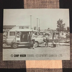 Vintage Dodge Fargo Camp Wagon Camper RV Sales Brochure Ad - Picture 1 of 2