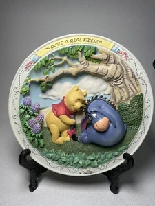 Disney Bradford Exchange Winnie the Pooh "Your A Real Friend" Plate COA Foam Box - Picture 1 of 5