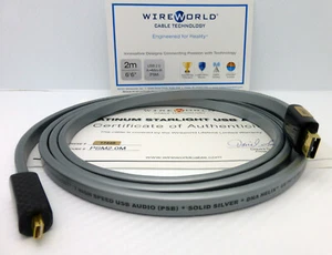 WireWorld Platinum Starlight 7 USB 2 meter A to mini-B - Picture 1 of 3