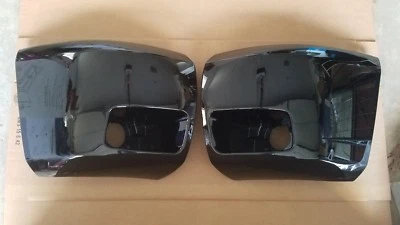 2PC Set 2007-2013 SILVERADO 1500 Front Bumper PAINTED BLACK 8555 Corner End Caps - Изображение 1 из 4