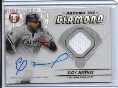 2023 TOPPS PRISTINE ELOY JIMENEZ JERSEY SIGNED AUTO #D/99 CHICAGO WHITE SOX - Image 1 of 2