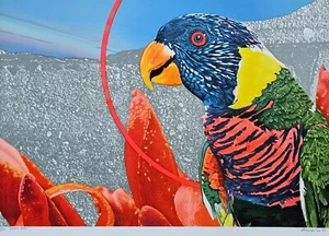 Michael Jay Knigin Zoll Finest Hope " Handsigniert Serigrafie US Maler Vogel - Picture 1 of 8