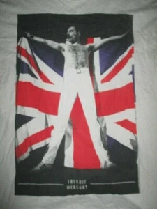 FREDDY MERCURY of QUEEN Concert (2XL) T-Shirt BRITISH FLAG - Picture 1 of 2