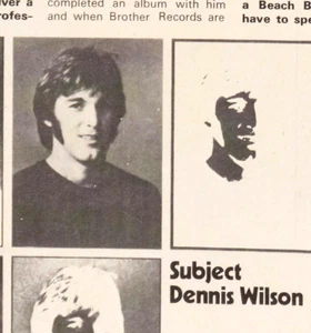 DENNIS WILSON lebt mit CHARLES MANSON seltenes UK-Interview DIE FAMILIE Beach Boys - Bild 1 von 2