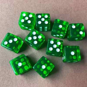 10Pcs High Quality 16mm Multi Color Six Sided Spot D6 Playing Games Dice - Picture 1 of 29