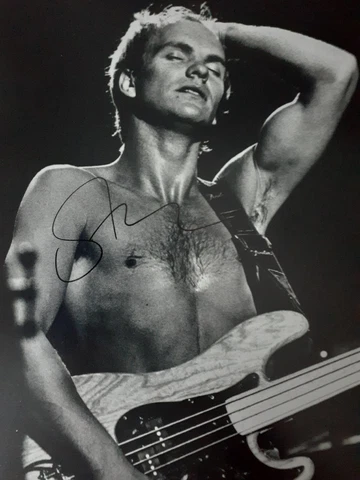 AUTHENTIC SIGNED STING THE POLICE 12 X 8 AUTOGRAPHED PHOTO COA REAL Cover