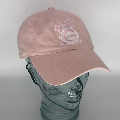 Chicago Cubs Bear Hat Adjustable Baseball Pink American Needle STAINS See Photos - Image 1 of 4