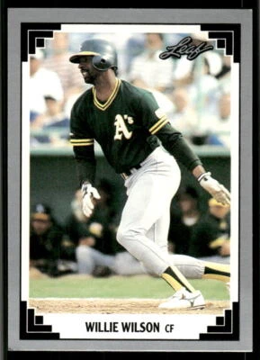 1991 Leaf #299 Willie Wilson - Image 1 of 2