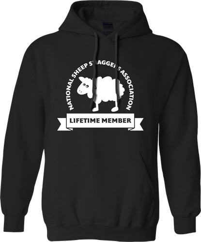 RHUDE FELPA CON CAPPUCCIO NAZIONALE PECORE SHAGGERS ASSOCIAZIONE CONTADINO RUDE SCHERZO DIVERTENTE REGALI