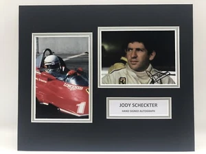 RARE Jody Scheckter Ferrari F1 Signed Photo Display + COA AUTOGRAPH FORMULA ONE - Picture 1 of 3